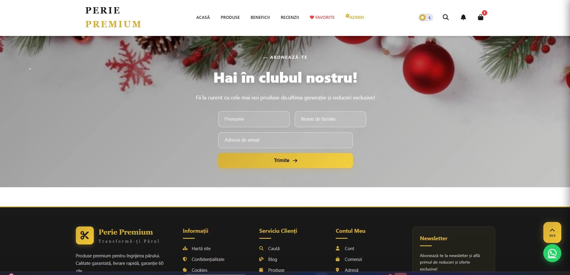 Magazin premium — WooCommerce — captură 3