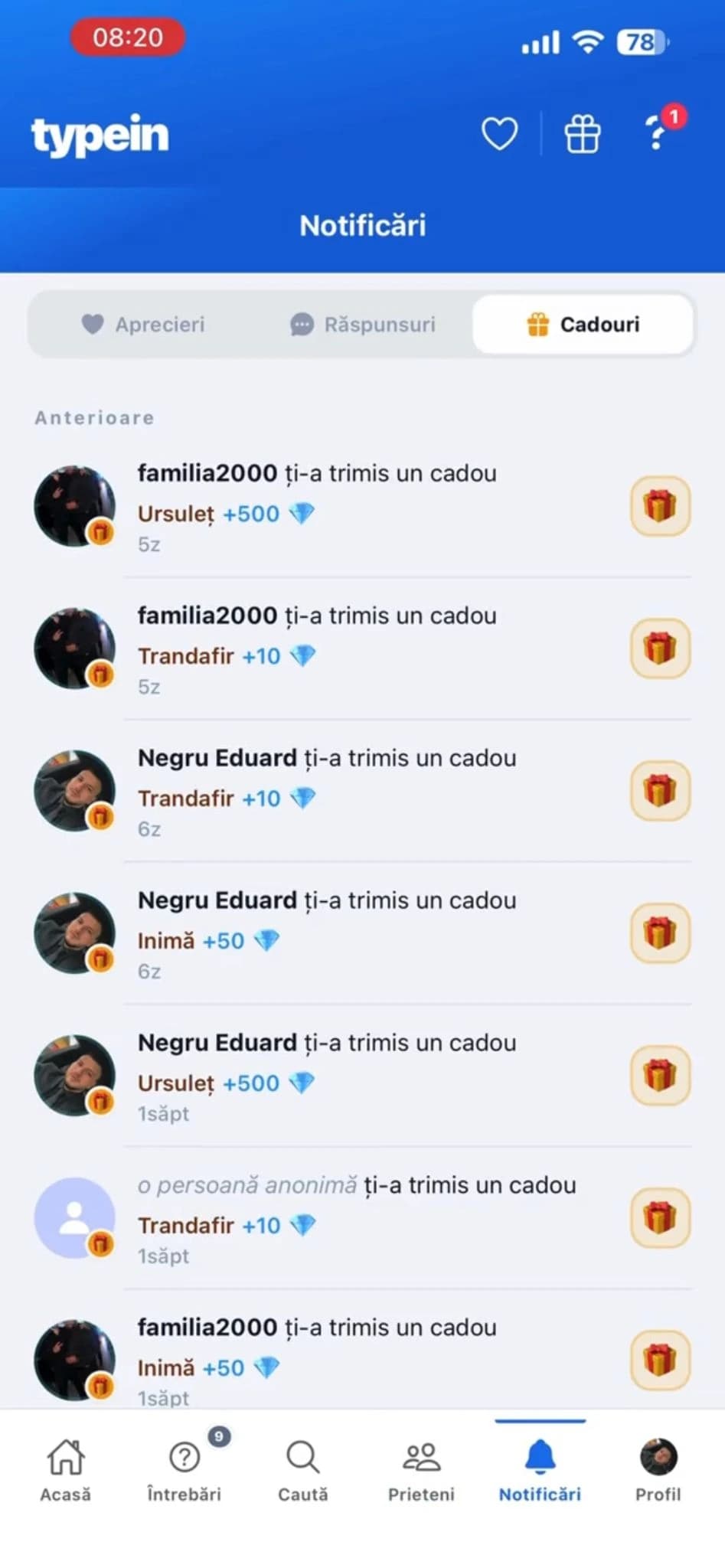 TypeIn — captură 4